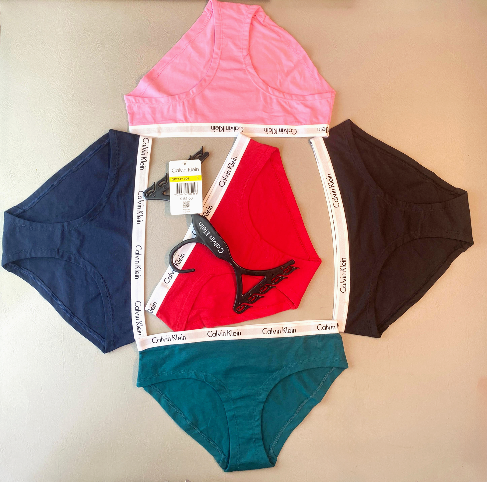 CK Panty 5pcs Hanger